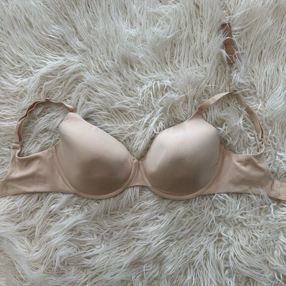 Skims Fits Everybody T-shirt Demi Bra Sand Size 34DDD - Picture 1 of 7